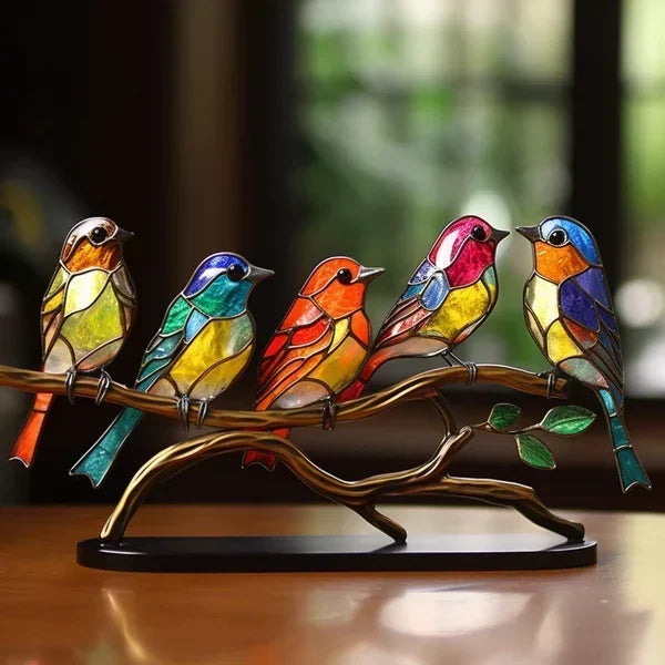 Colorful Glass Unique Table Lamp for Warm Lighting
