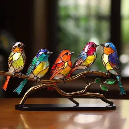 Colorful Glass Unique Table Lamp for Warm Lighting