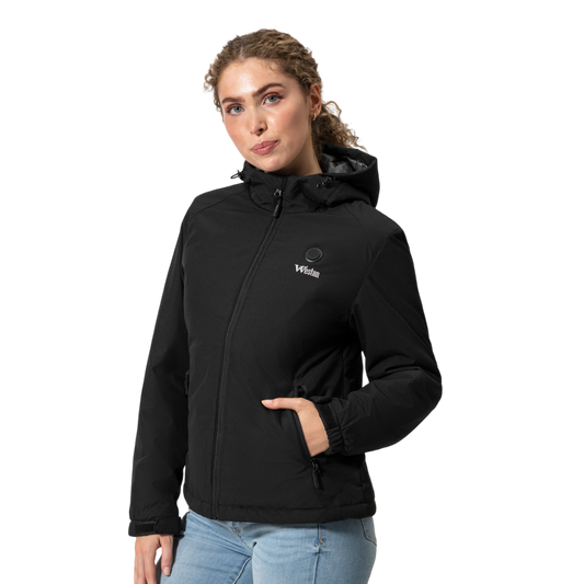 Warm Women's Electric Coat with Rechargeable Battery - Pexav