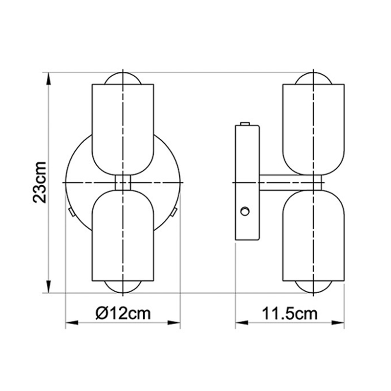 Dual Arm Adjustable Wall Lamp Fixtures