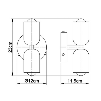 Dual Arm Adjustable Wall Lamp Fixtures