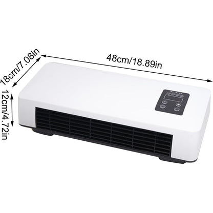 Wall-Mounted Heated Clothes Airer & Room Heater – 2-in-1 Drying & Cooling with Remote Control