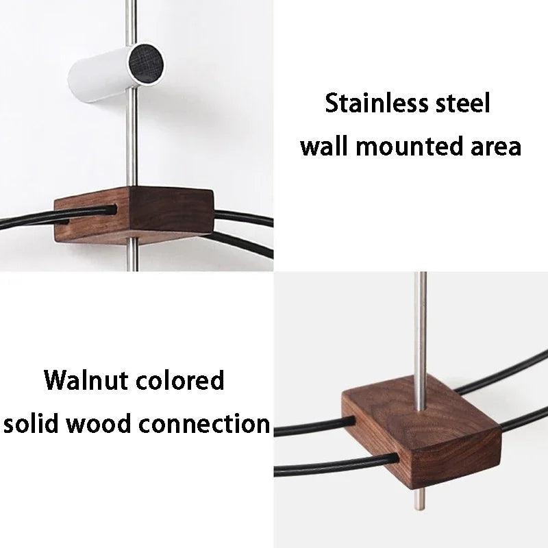 Wall Clock Decor - Metal Frameless Design - Modern Home Accent