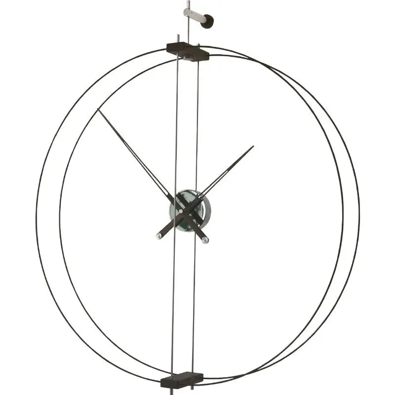Wall Clock Decor - Metal Frameless Design - Modern Home Accent