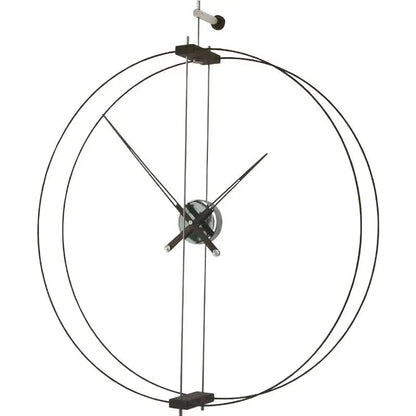 Wall Clock Decor - Metal Frameless Design - Modern Home Accent