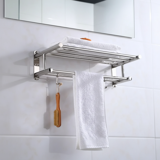 Stainless Steel Bathroom Towel Holder - Pexav