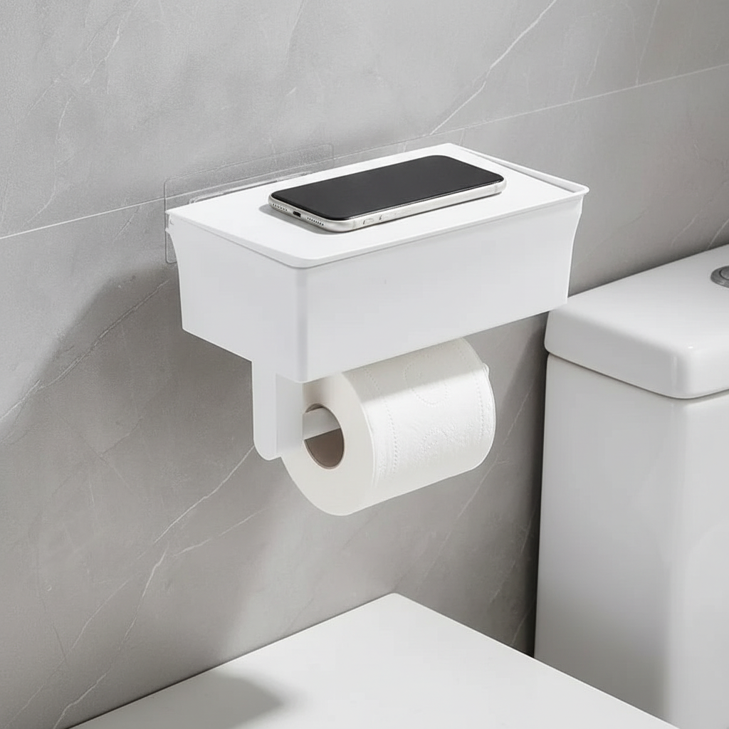 Space Saving Bathroom Toilet Paper Holder - Pexav