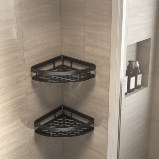 Space-saving Plastic Corner Wall Shelf - Pexav