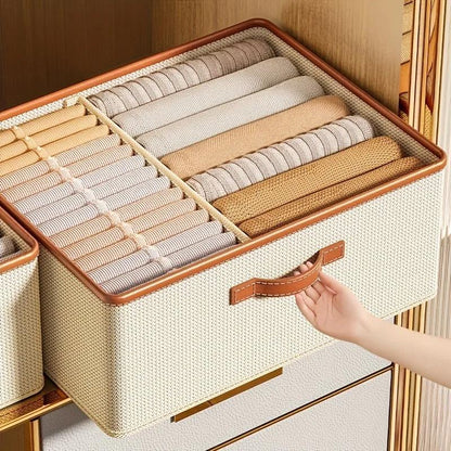 Collapsible Closet Storage Box with Shelves - Pexav