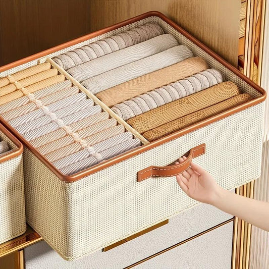 Collapsible Closet Storage Box with Shelves - Pexav