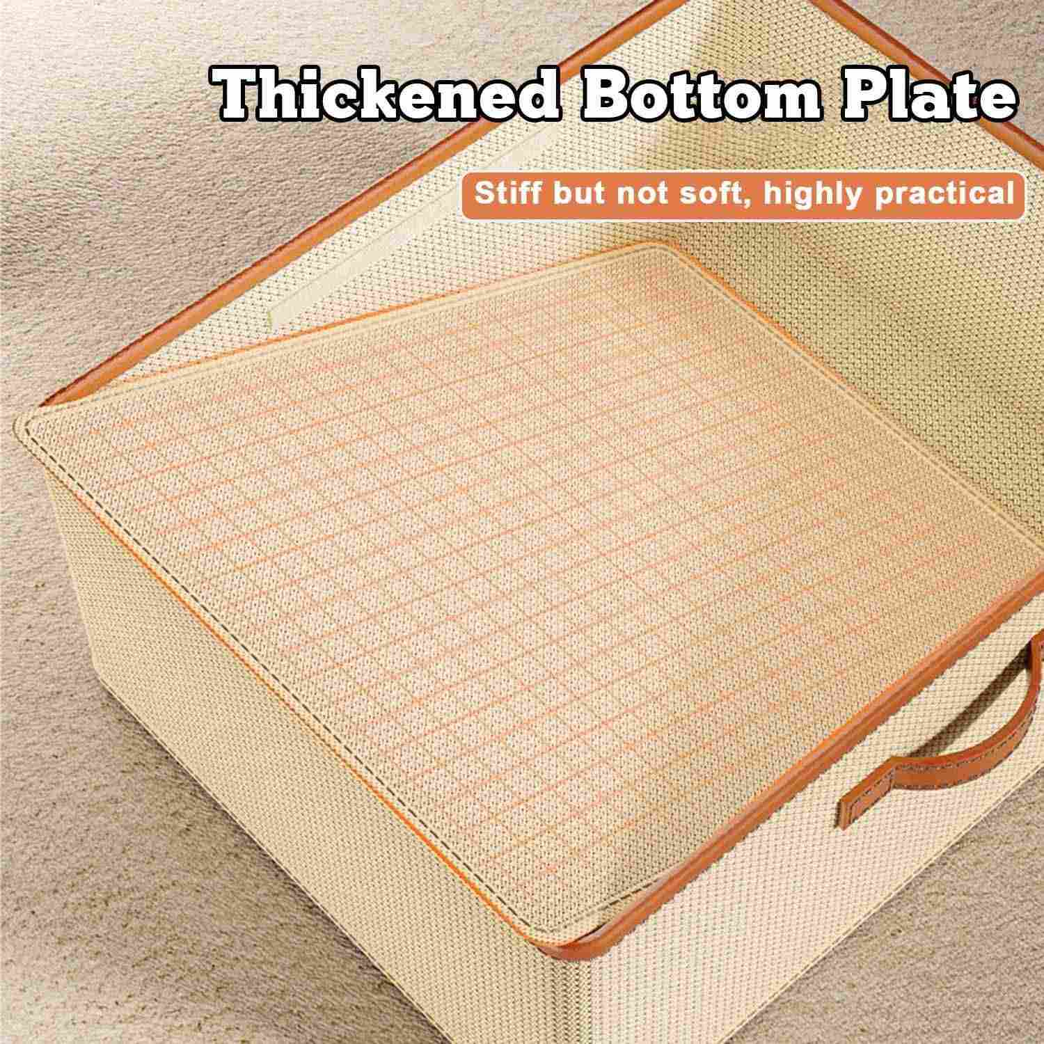 Wardrobe Clothing Organizer, Foldable, Large Capacity Storage Box with Adjustable Dividers