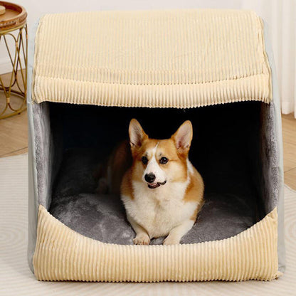 Soft Deluxe Orthopedic Dog Bed for Warm Comfort