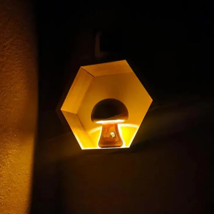 Warm LED Mushroom Night Light with Touch Sensor and Adjustable Brightness – Unique Home Decor for Cozy Ambiance 5