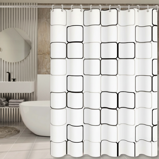 Clear Water Repellent Bathroom Shower Curtain - Pexav