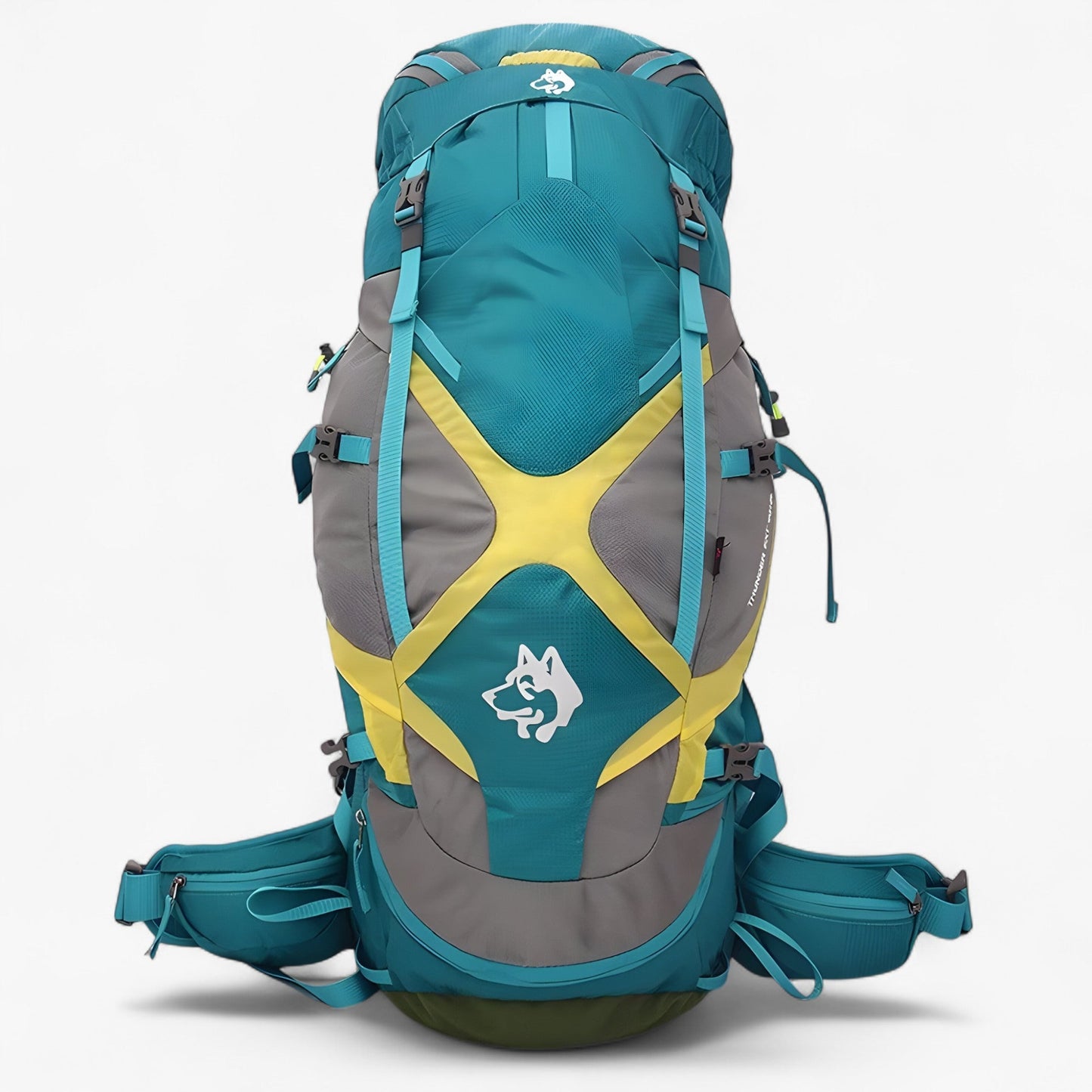 Durable 65L Hiking Rucksack with Comfortable Straps and Extra Compartments