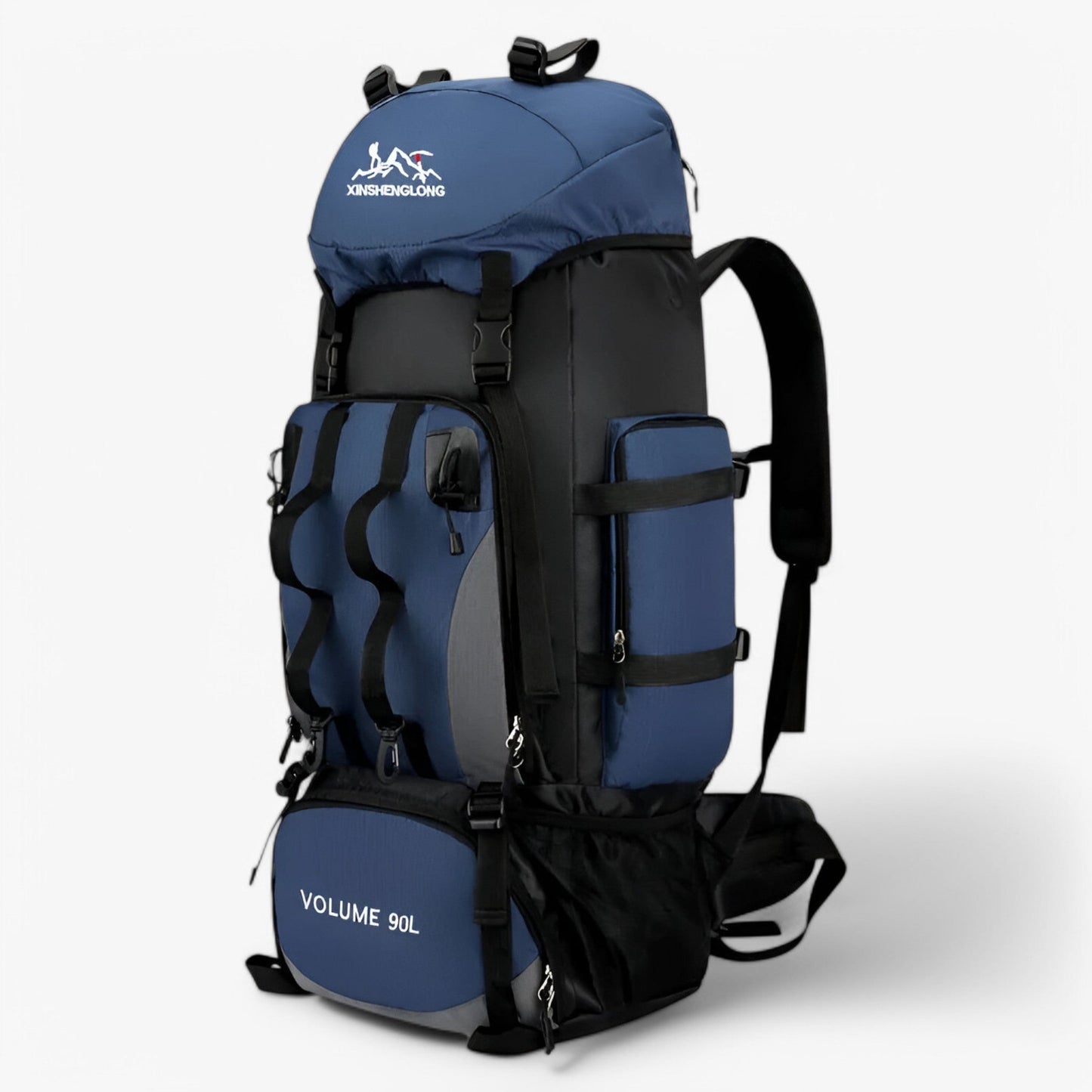 Waterproof 90L Trekking Rucksack with Padded Straps and Multiple Compartments