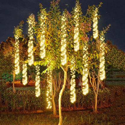 Waterproof Outdoor Fairy Lights – 360 Bright LED Meteor Shower Lights with Remote Control for Indoor and Outdoor Decoration 1
