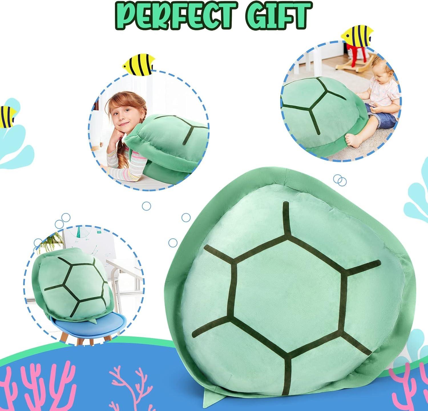 Wearable Turtle Shell stuffed Animal Large Toy Plush Pillow Includes Filler Sea Turtle Costume stuffed Animal Gift For Kids Adults