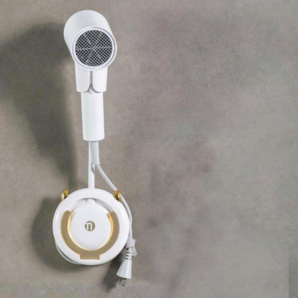 Wall Mount Adjustable Adhesive Hair Dryer Holder - Pexav