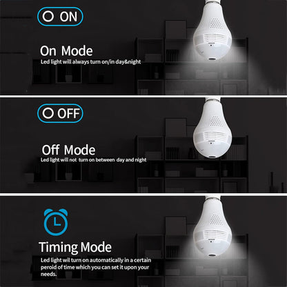 Wifi 360º Panoramic Security Light Bulb With Camera Surveillance Flasheye