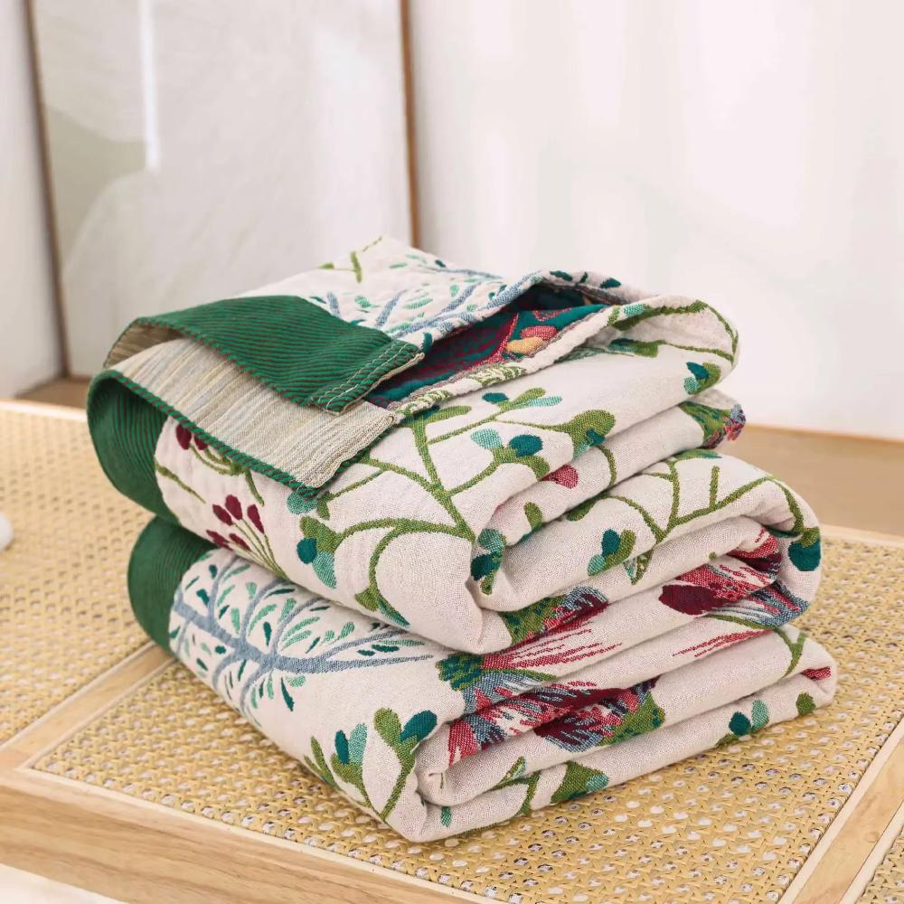 Soft Floral Pattern Throw Blanket