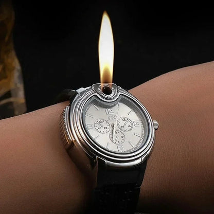 Waterproof Rechargeable Flame Lighter Watch for Camping - Pexav