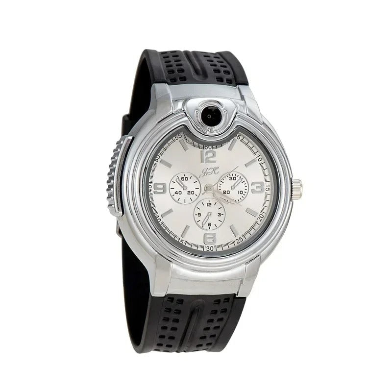 Waterproof Rechargeable Flame Lighter Watch for Camping