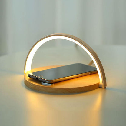 Smart LED Nightstand Lamp with USB Charger - Pexav