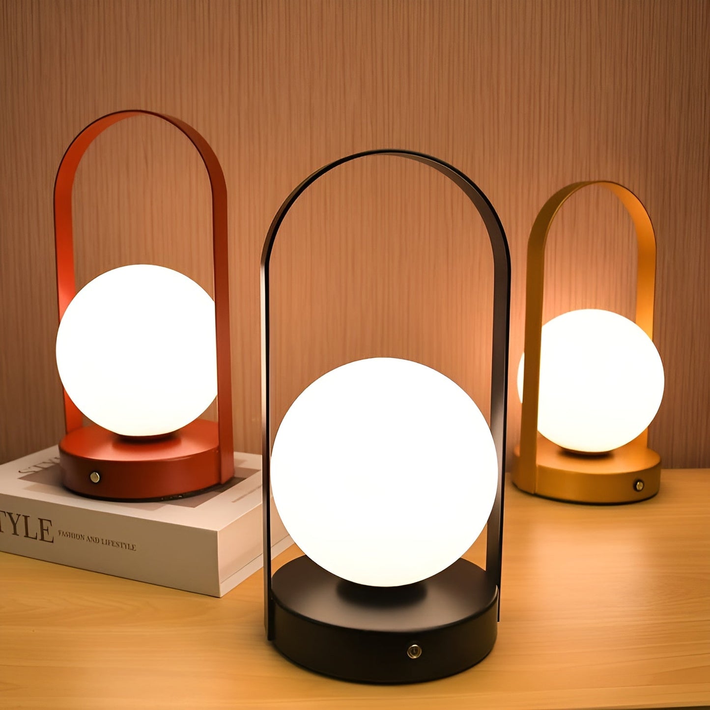 Smart LED Desk Lamp - Sleek Round Design - Pexav