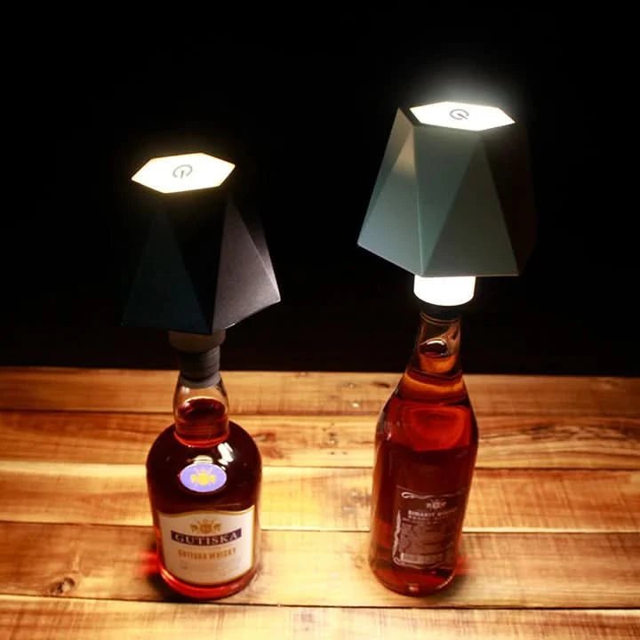 Wireless Wine Bottle Lamp Cap with Touch Control – Tri-Color LED Lighting for Home Decor 2