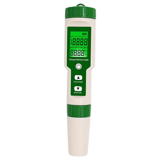 Accurate 5-in-1 Water Test Meter for PH and Temperature - Pexav