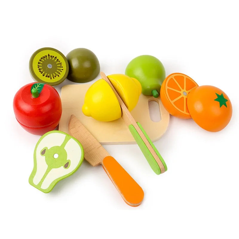 Colorful Play Food Set with Interlocking Pieces for Kids - Pexav