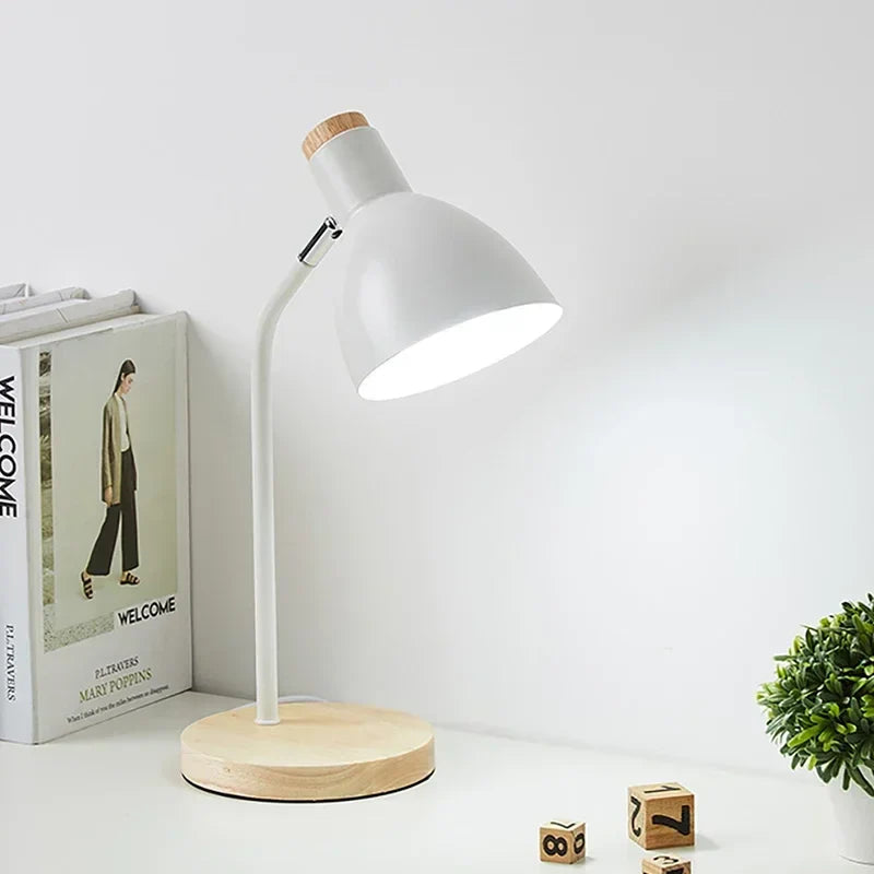 Wooden Table Lamp with Natural Design – Rustic Bedside Lamp for Warm Light in Living Room or Bedroom 2