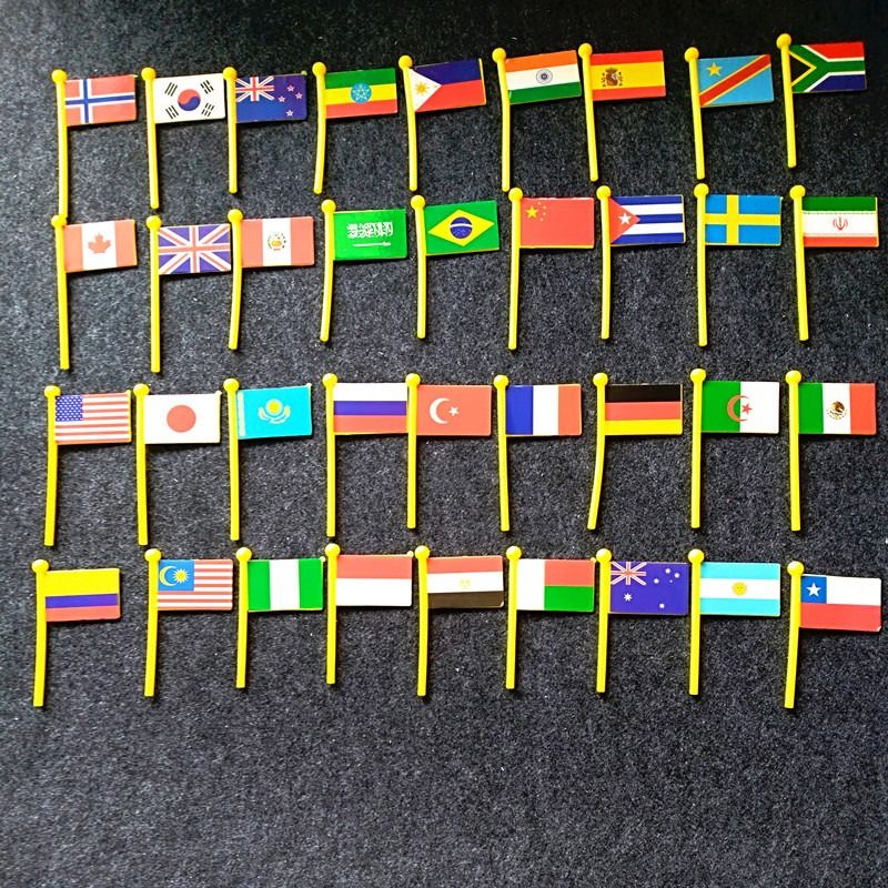 Wooden World Map with 36 Flags – Educational Geography Puzzle for Kids