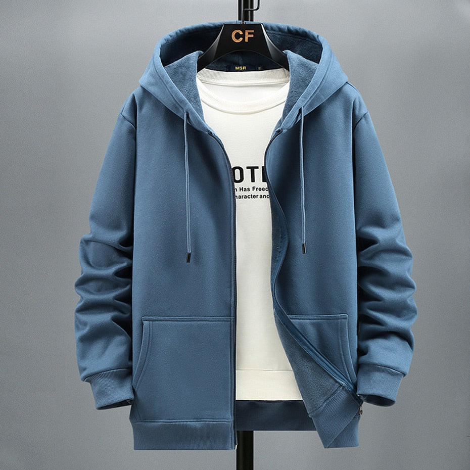 Soft Hoodie Sweater Jacket - Pexav