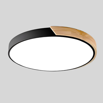 Simple White LED Ceiling Fixture Flush Mount Light