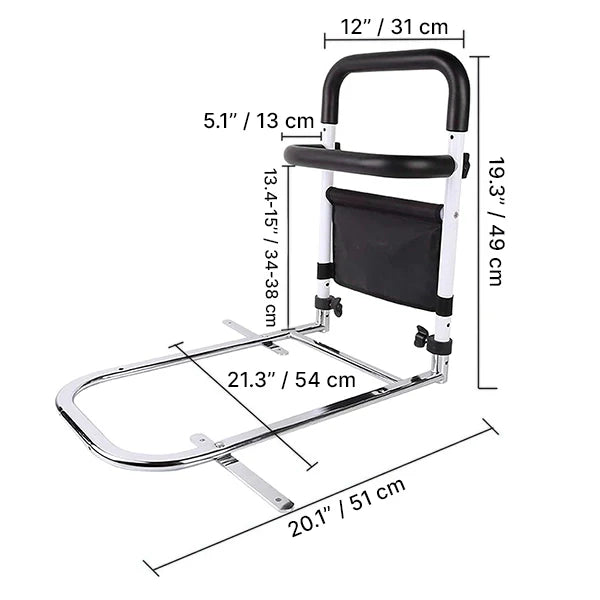 Secure Bedside Rail Organizer