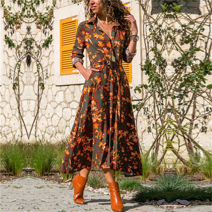 Colorful Floral Summer Dress - Pexav