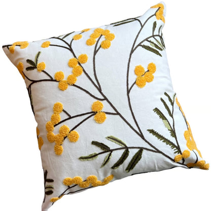 Bright Floral Pattern Pillowcase - Soft Microfiber, Machine Washable - Pexav