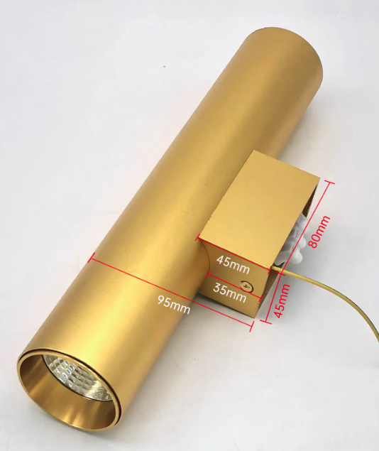 Silver Tube Dual Wall Light