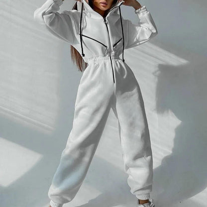 Simple Hoodie Romper Suit - Pexav