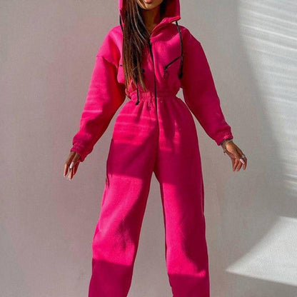 Simple Hoodie Romper Suit