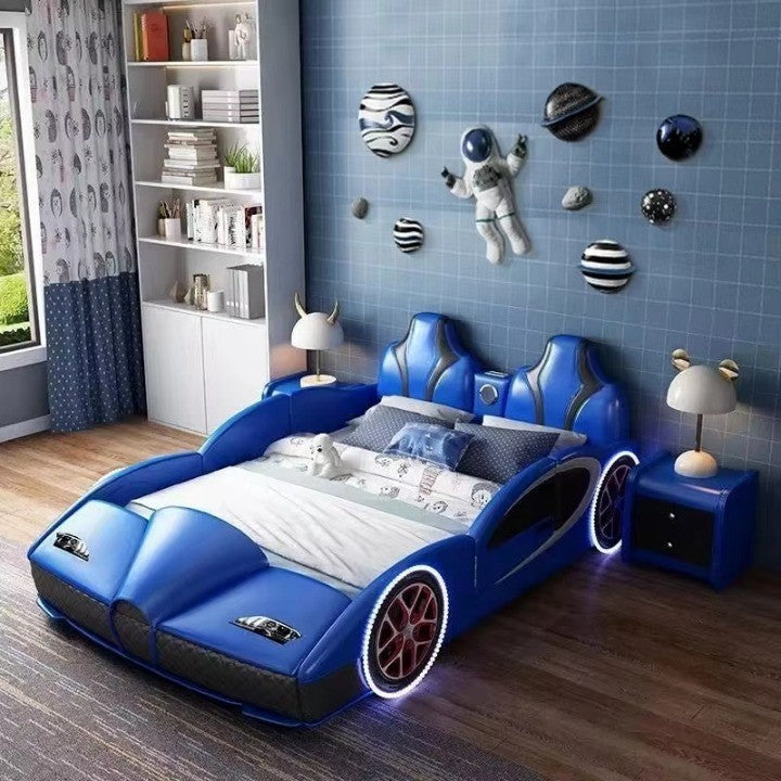 Turbo Speed Racing Car Boys Bed