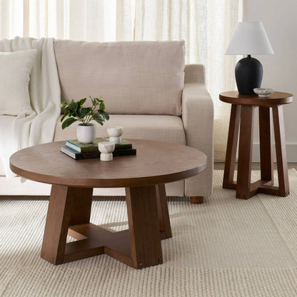 Solid Oak Low Coffee Table