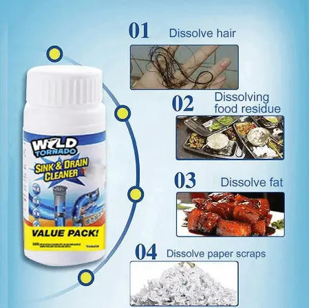 Powerful Kitchen Sink Drain Cleaner