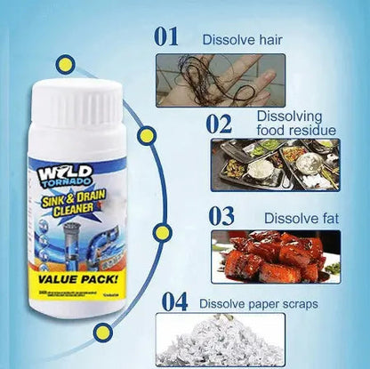 Powerful Kitchen Sink Drain Cleaner