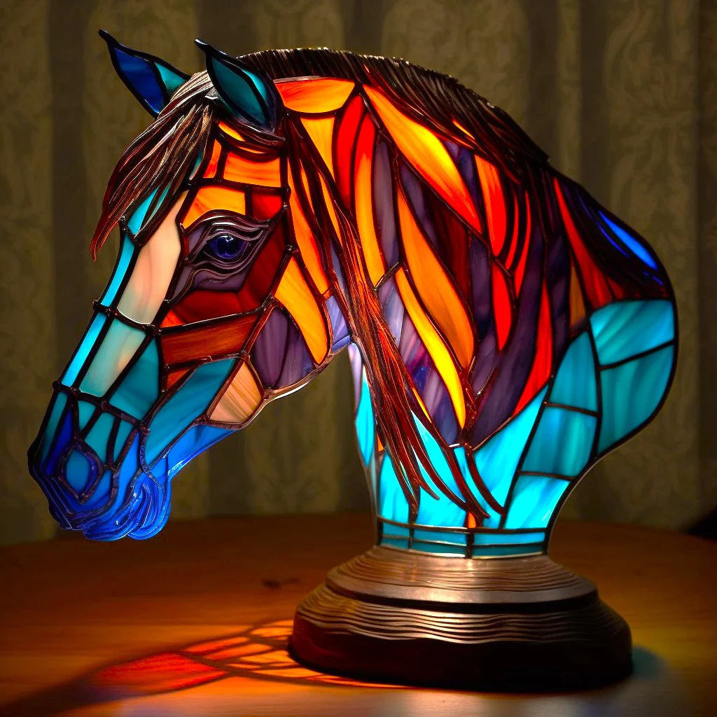 Stylish Glass Animal Desk Lamp