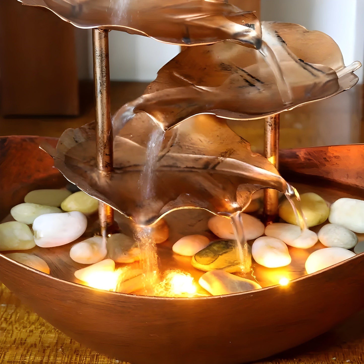Classic Garden Indoor Water Fountain with LED Lighting
