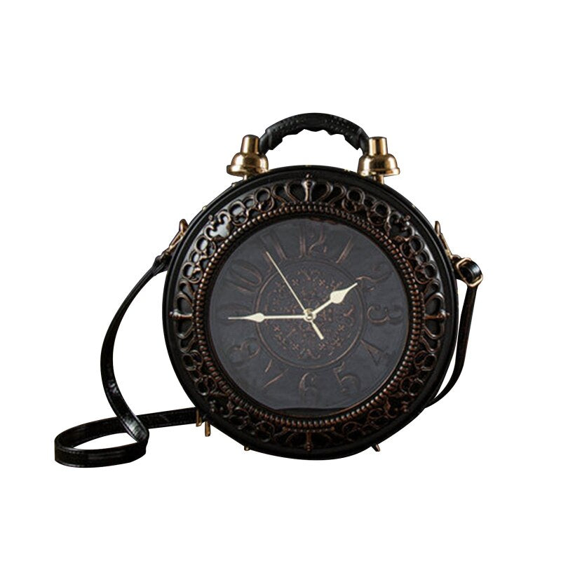 Unique Design Retro Clock Purse Bag