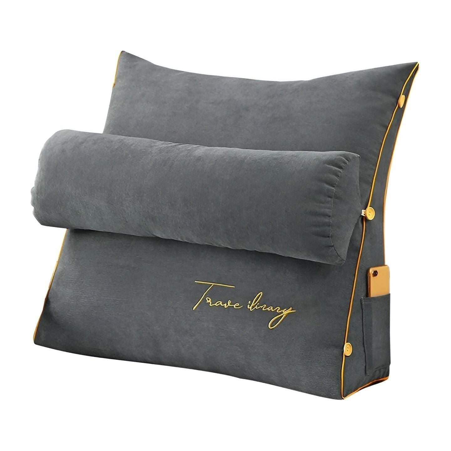 Comfortable Reading Pillow with Backrest for Bed and Sofa - Pexav